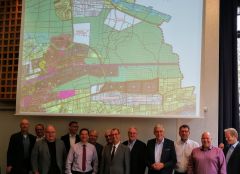 Schwerpunkt geplante gewerbliche Entwicklung der Stadt